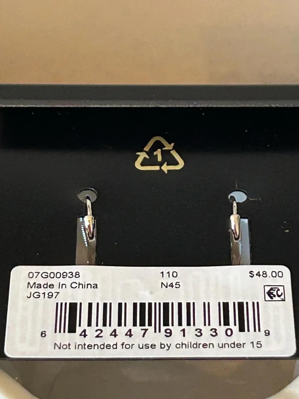 NWT! Givenchy Glass Stone Silver-Tone Heart Orbital Earrings